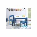 Kd Muebles De Comedor Gibson 3 Piece Dry Erase Kids Table & Chair Set, Dark Blue KD3532489